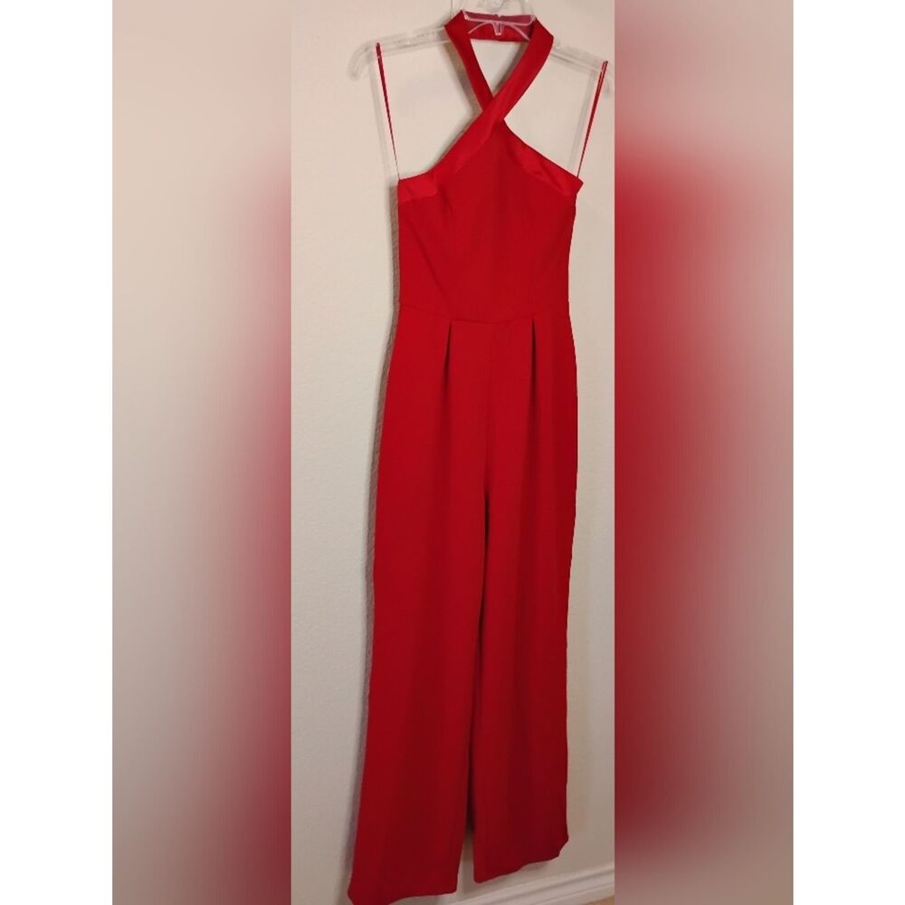 NWT Francesca's Halter Jumpsuit